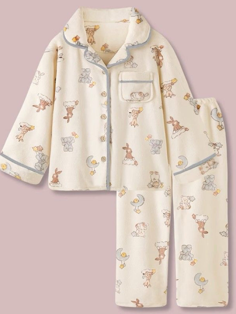 Animal Nebula Fleece Pajamas