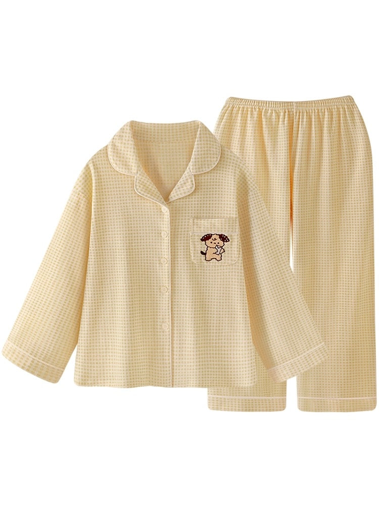 Butter Puppy Cotton Pajamas