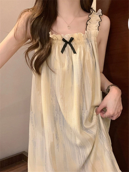 Striped Cotton Dress (With Padding)